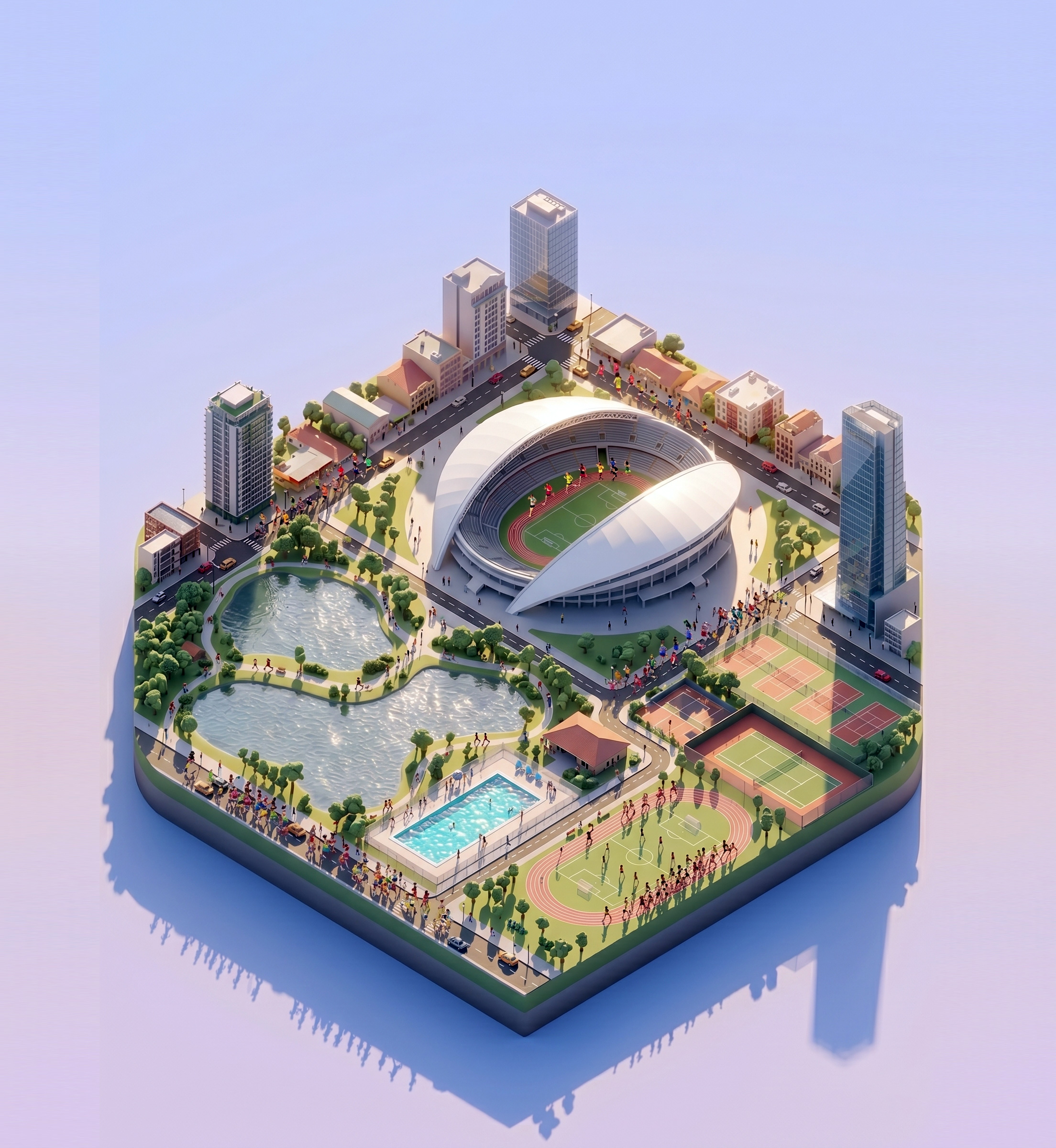 Estadio y circuito urbano — San José Marathon